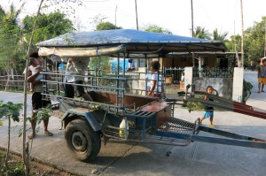 Arrière du couliglic : la remorque