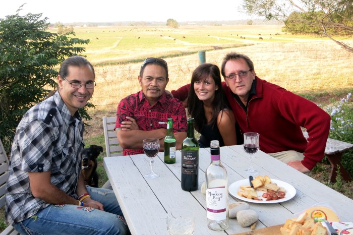 La dream team. De gauche à droite : Léo, Rocky et Daniel