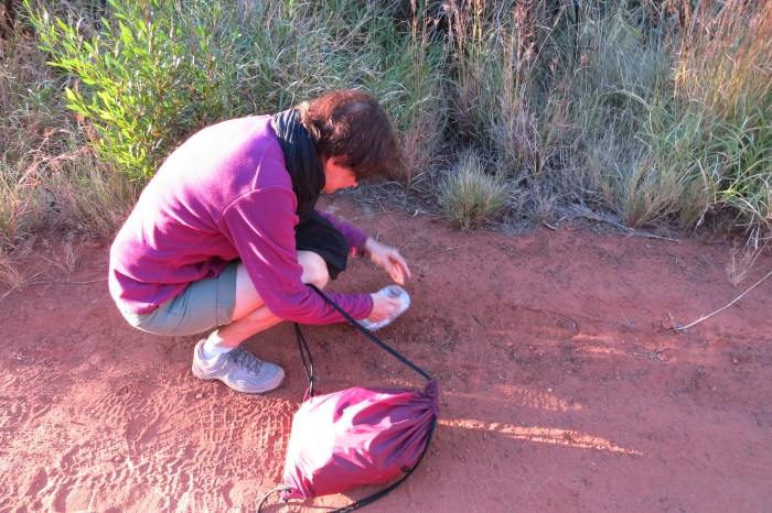 ...et Maman qui en conservera du sable en guise de souvenir