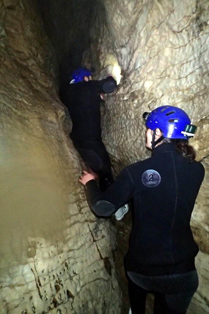 Le pire moment de l'aventure : escalader et réussir à faire passer mon postérieur ...
