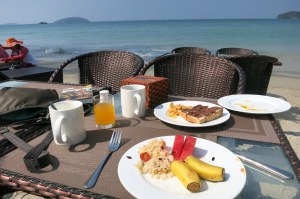 Petit dej' dans un cadre où l'on se respecte